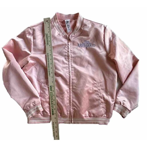 Disney Store Ariel Pink W/Sequin Satin Varsity Jacket The Little Mermaid… - Picture 2 of 16